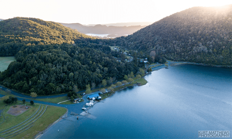 Blue Lake 24 Hour Challenge Ultra Run Rotorua aerial image