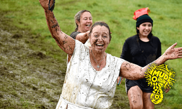 Flemington Mud Run Obstacle Challenge Hawkes Bay muddy
