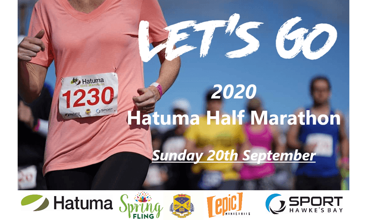 Hatuma Half Marathon Run Hawkes Bay 2020 poster