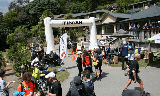 Lochmara Lodge Half Marathon Run Blenheim finish line
