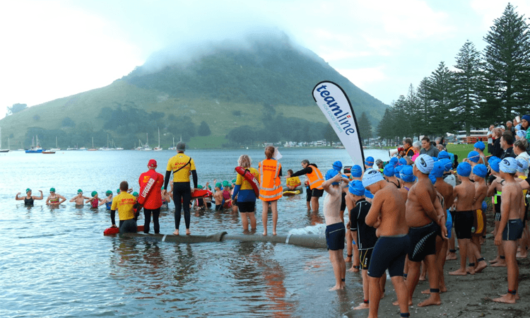 Marra Sprint Triathlon Mount Maunganui kids start