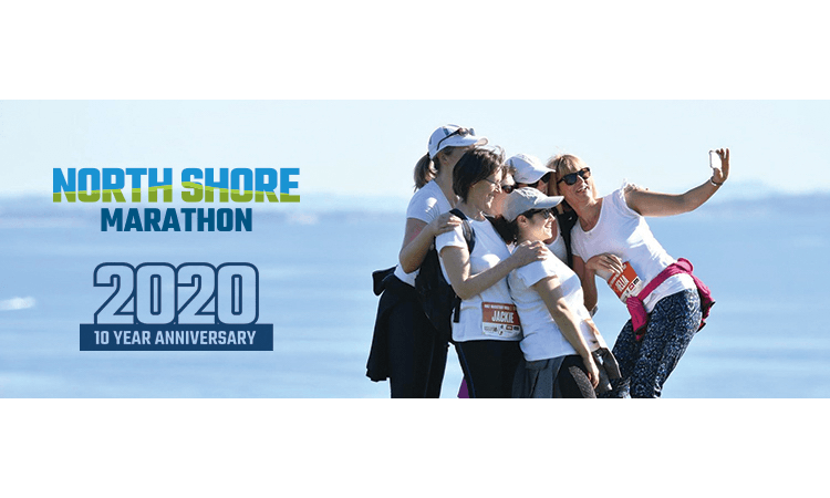 North Shore Marathon Run 2020 Milford Auckland poster selfie