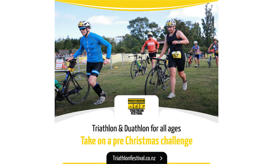 Pak N Save Triathlon Festival Canterbury poster