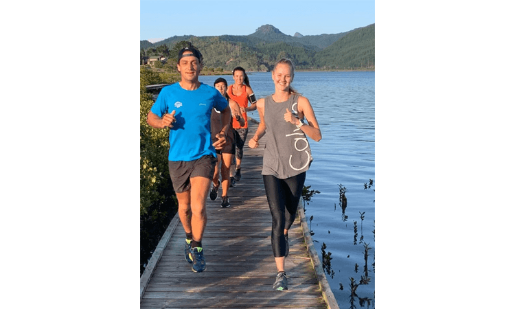 Pauanui Half Marathon Run Participants Boardwalk