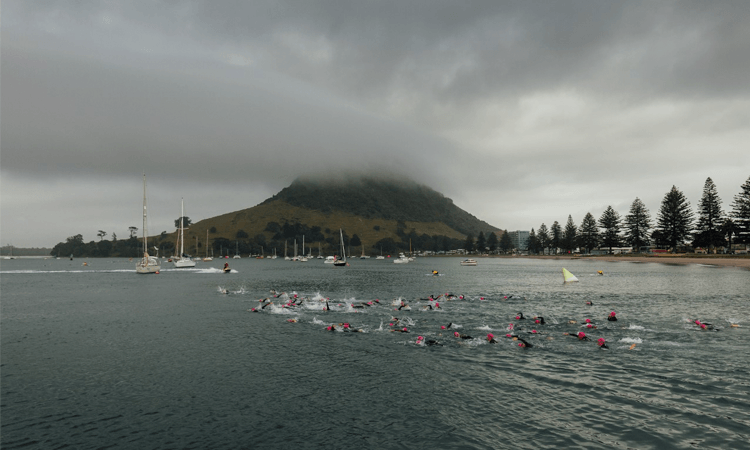 Tinman Triathlon Mount Maunganui swimmers