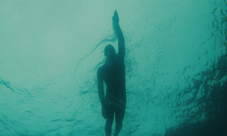 Wakatipu Legend Open Water Swim Queenstown Otago swimmer silhouette