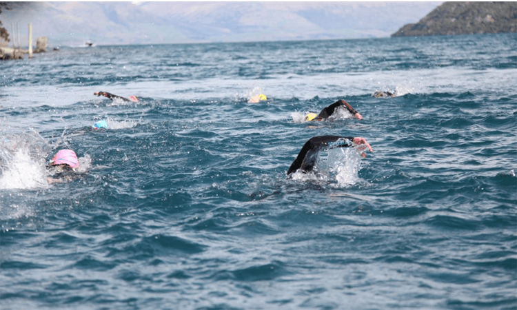Wakatipu Legend Open Water Swim Queenstown Otago swimmers