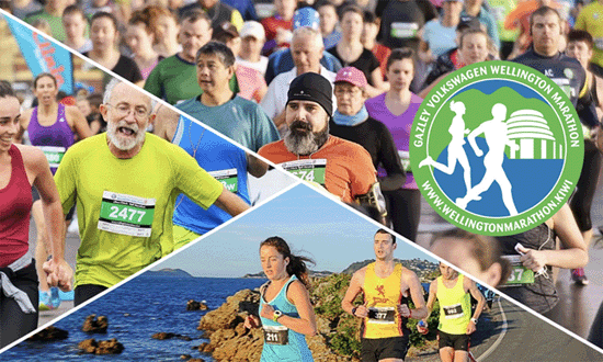 Wellington Marathon 2024 photo montage poster