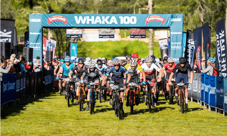 Whaka 100 Mountain Bike 100km race Rotorua start line